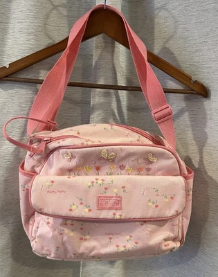 Bolsa de pañales vintage rosa floral Carters años 90 Y2K Foto 1 de 4