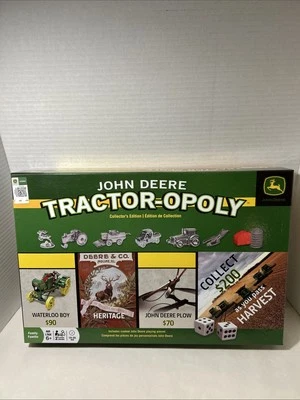 JOHN DEERE TRACTOR-POLY Monopoly Edición Coleccionista Tractoropoly Tablero de Juego Foto 1 de 4