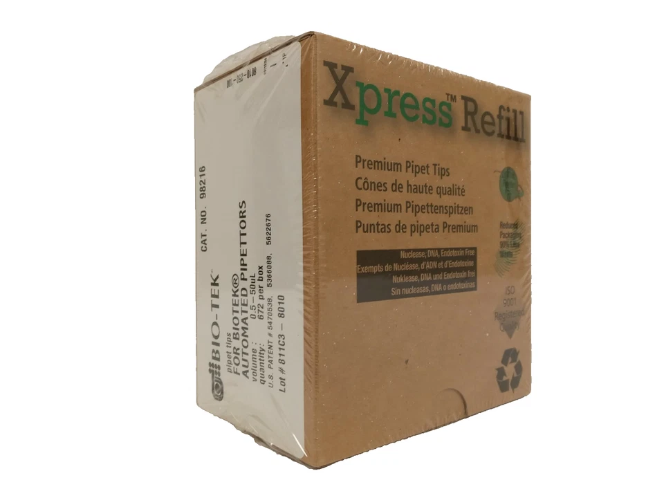 Xpress Refill Pipet Tips for BIOTEK Automated Pipettors 0.5-50ul CAT NO 98216 - Image 1 of 4