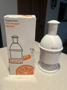Tupperware The Chopper Machine White Color NEW Box rotates classic food prep - Picture 1 of 4