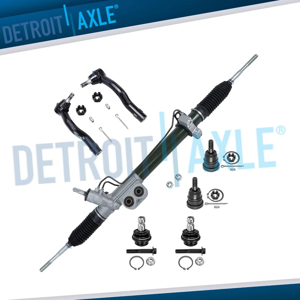 Kit de rótulas varillas de amarre de piñón de cremallera de dirección asistida para Nissan Titan Armada QX56 Foto 1 de 4