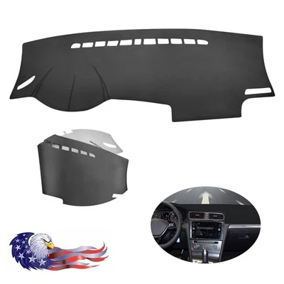 Leather Dashboard Cover Dashboard Pad Car For Volkswagen VW Golf 7 MK7 2013-2019 - Imagem 1 de 4