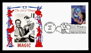 DR WHO 2007 FDC ART OF DISNEY MAGIC PANDA CACHET ALADDIN M40319 - Imagen 1 de 2