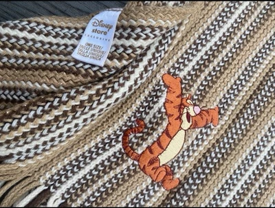 The Disney Store Scarf Tigger Autumn Winter Winnie The Pooh Embroidered Unisex - Image 1 of 3
