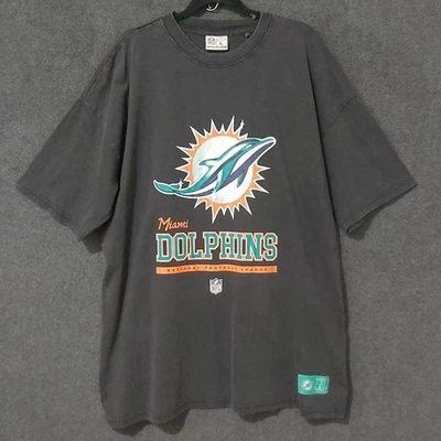 NFL Size L Black Miami Dolphins T-Shirt Streetwear Sport - image 1 of 4