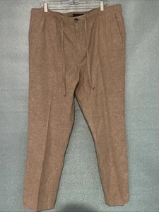 Broletto Beige Linen Cotton Pants Men XL Pants Casual Men's EUC - Picture 1 of 6