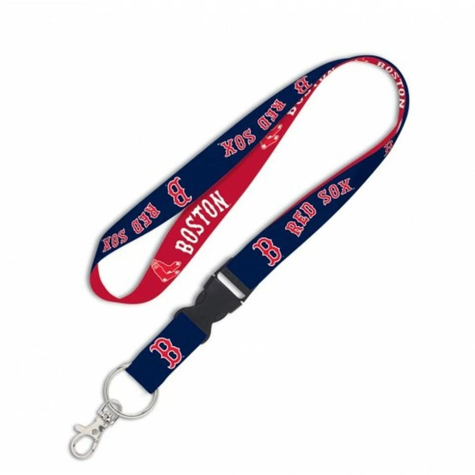 Boston Red Sox Lanyard with Detachable Buckle [NEW] Key Chain Id Holder Badge - Image 1 of 1
