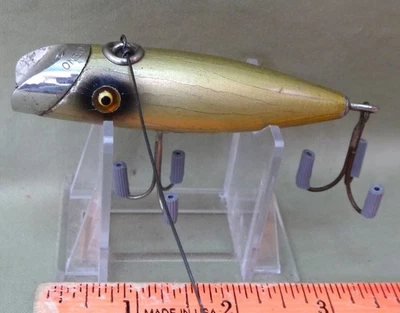 South Bend #953, Fish-Oreno, 3 1/2", Perfect GE, acabado cobre, C. 1930s Foto 1 de 4