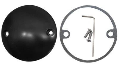 Drag Specialties 0940-1244 Chrome Spherical Radius Points Cover - Flat Black - Image 1 of 3
