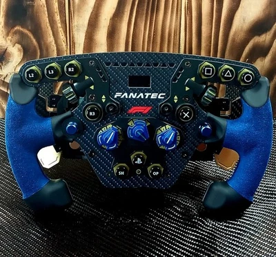 Fanatec Podium Blue F1 Steering Wheel Limited Edition with Quick Release Formula - Immagine 1 di 4