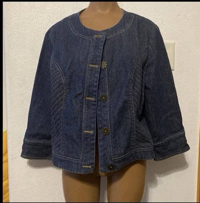 Chaqueta vaquera corta A Line Anne Klein LP? Foto 1 de 4