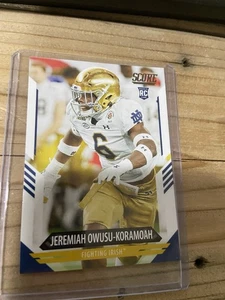 2021 Score - Rookies Jeremiah Owusu-Koramoah #353 (RC) - Picture 1 of 2