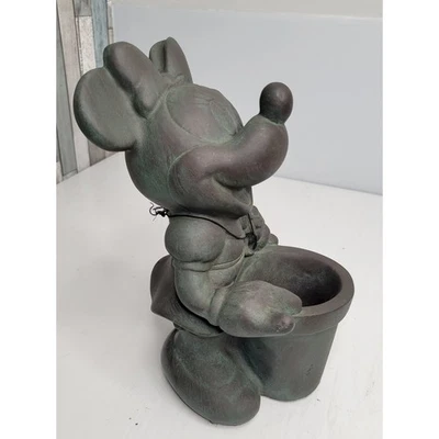 Maceta de colección Disney Minnie Mouse maceta bronce acabado Vertigis 1997 GardenArt Foto 1 de 4