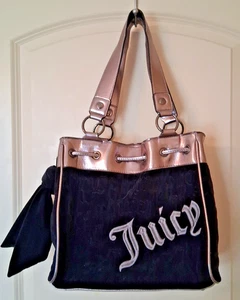 Juicy Couture Daydreamer 'Vintage Dreams' Tote Bag Liquorice Black - Picture 1 of 15
