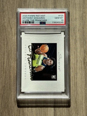 2020-21 Panini Instant Score Anthony Edwards The Franchise Rookie RC PSA 10 - Image 1 of 2