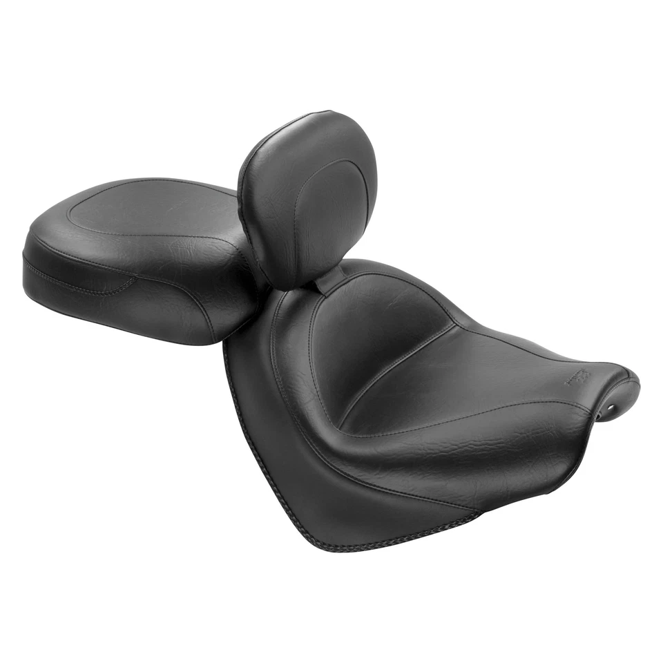 Asiento de turismo Mustang vintage ancho 2-up con respaldo del conductor 2004-09 VTX1300C 79561 Foto 1 de 1