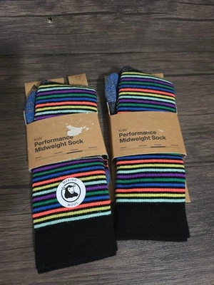 Шерстяные носки Burton Merino для выступлений средний вес детские M/L лыжи сноуборд 2 пары - Изображение 1 из 4