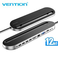 HUB USB C 12 in 1 TIPO C Docking Station 4K HDMI VGA PD Ethernet Lettore di schede SD