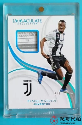 2018-19 Immaculate Juventus Blaise Matuidi care label Patch 2/3 No parallel - Image 1 of 2