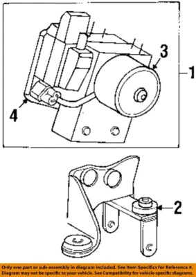 Conjunto de bomba y motor ABS usado se adapta a: Lincoln 2001 y montaje de auto urbano exc. Lim Foto 1 de 2