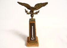 Thermomètre marbre laiton bronze doré aigle obélisque 1900 fin XIXè siècle