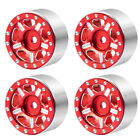 4*Gold/Red/Black Beadlock CNC Wheel Rims For Axial SCX24 90081 AXI00001 1/24 RC