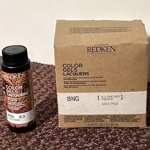 SIX (6) REDKEN COLOR GELS LACQUERS 8NG 8.3 Sunflower - Picture 1 of 2
