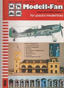 MODELL FAN N°08 1981  FW 190 / SD KFZ 251D / MOSTERUNG / PFALZ D III/ USS HORNET - Picture 1 of 2