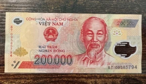 200,000 Vietnamese Dong Banknote VND Vietnam - AU - Picture 1 of 2