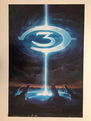 PÓSTER HALO 3, AUTÉNTICO CON LICENCIA 2007 MICROSOFT XBOX 360 Foto 1 de 4