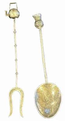 Par de remates de piña para tetera y cuchara de azúcar 800 plateados Demitasse Foto 1 de 4