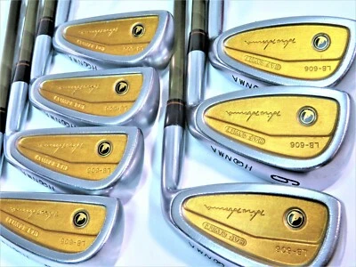 Gold BackFace 4STAR LB-606 HONMA 7pc R-FLEX IRONS SET Golf Clubs beres NWO - Image 1 of 4