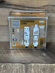 ⚡️ MFISH 4-in-1 Linea di Ricarica/Cavo 240W max 6,6' per iPhone e Android NUOVO ⚡️ - Foto 1 di 2