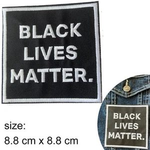 Black Lives Matter Iron on patch BLM rights Aboriginal First Australian patches - Picture 1 of 2