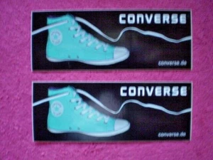 Aufkleber - 2 Stück von CONVERSE – Turnschuhe / Chuks in Türkis - Blau / Neu - Bild 1 von 1