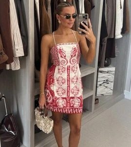 RIVER ISLAND : Red Sleeveless Nautical Printed Mini Dress : 920035 : ALL SIZES - Picture 1 of 3