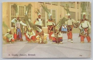 Postal de bailarines Gombey Bermuda años 50 - Imagen 1 de 2
