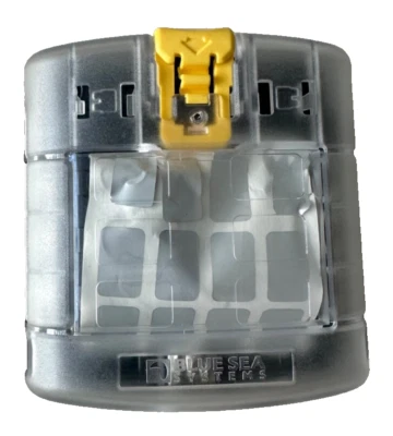 Blue Sea 5028 ST Blade Fuse Block w/ Cover - 6 Circuit without Negative Bus - Image 1 of 2