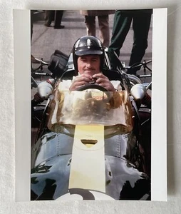 Foto de prensa deportiva vintage de 8x10" 20x25 cm Graham Hill Lotus 49 Grand Prix 1967 - Imagen 1 de 2