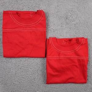 VINTAGE Cal Cru Lot of 2 Youth L Crimson Football-Style Short Sleeve Jerseys - Picture 1 of 8