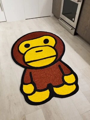A Bathing Ape Bape Baby Milo Floor Mat Washable Area Rug Living Room Wool Carpet - Image 1 of 4