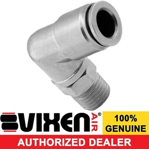 1/4"NPT MALE TO PUSH TO CONNECT PTC FOR 3/8"OD HOSE SWIVEL ELBOW FITTING VXA2438 - Picture 1 of 2