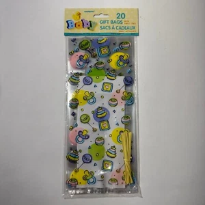 Baby Shower Gift Party Bags Candy With Twist Ties (20 Pack) - Picture 1 of 1