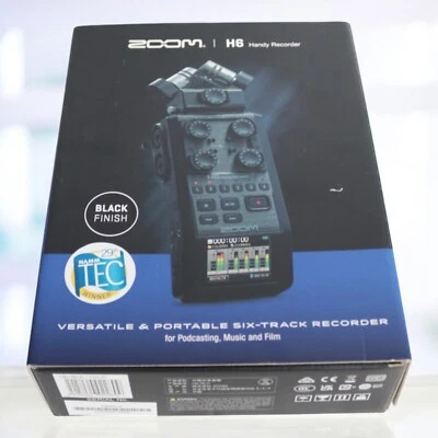 Zoom H6 tragbarer handlicher digitaler Recorder 6-Spur-Audiointerface mit Box... - Bild 1 von 4