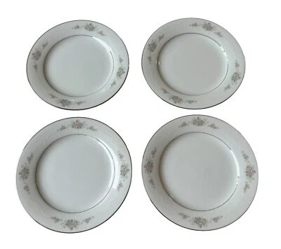 Set of 4 Noritake Astor Rose (6515) 8.5” Side Plates - 1964 - Made In Japan - image 1 of 4