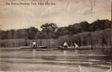 The Rushes Rondeau Park Lake Erie Canoes Postcard Ontario ON Posted 1931