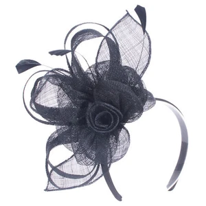 Damen Kentucky Derby Sinamay Fascinator Hochzeit Hut Stirnband Kopfschmuck T469 - Bild 1 von 34