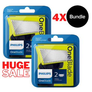Philips Ersatzklingen OneBlade QP220/50 4er-Pack = 4 Klingen QP6510 QP6520 etc