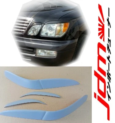 For Lexus LX 470 Eyebrows Eyelids Eye Line Headlight Cover 2000-2007 Set Abs  — 第 1/4 张图片