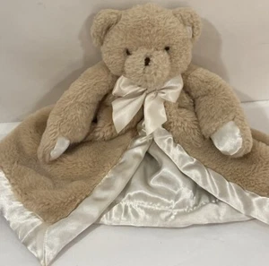 Edgehill Collection Braunbär Lovey Sicherheitsdecke Stofftier Bär Satin  - Bild 1 von 11